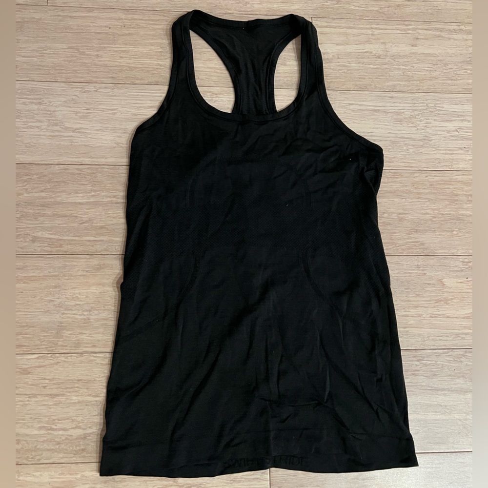 lululemon athletica Swiftly Tech Black Tank Top